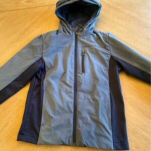 Spyder Gray and Black Hooded Jacket